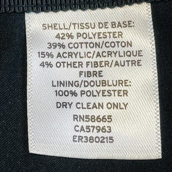 Emerson Rose Purple & Black Multicolor Tweed Raw Edge Pencil Skirt Women Sz 6 - Picture 10 of 12